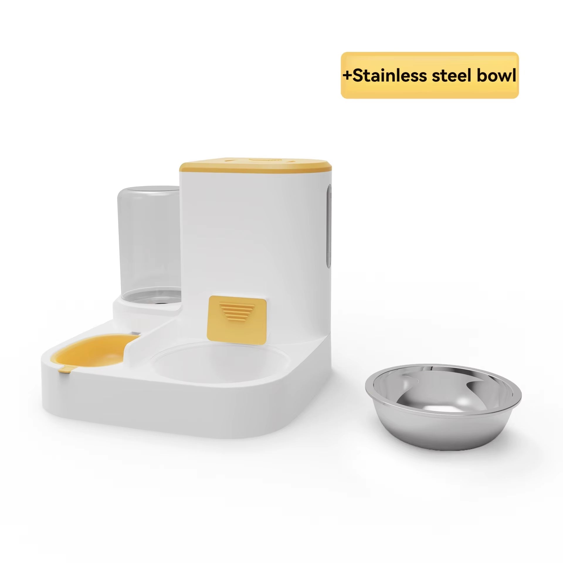 2.2L Large Capacity Dry Wet Separation Automatic Smart Pet Feeder & Water Dispenser with Dog Cat Bowl