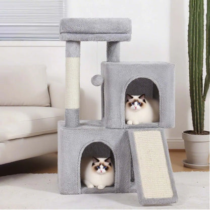 Wholesale Luxury Cat Tree Tower Stable Base Multi Level Sisal Scratcher for Large Cats Indoor Play Center