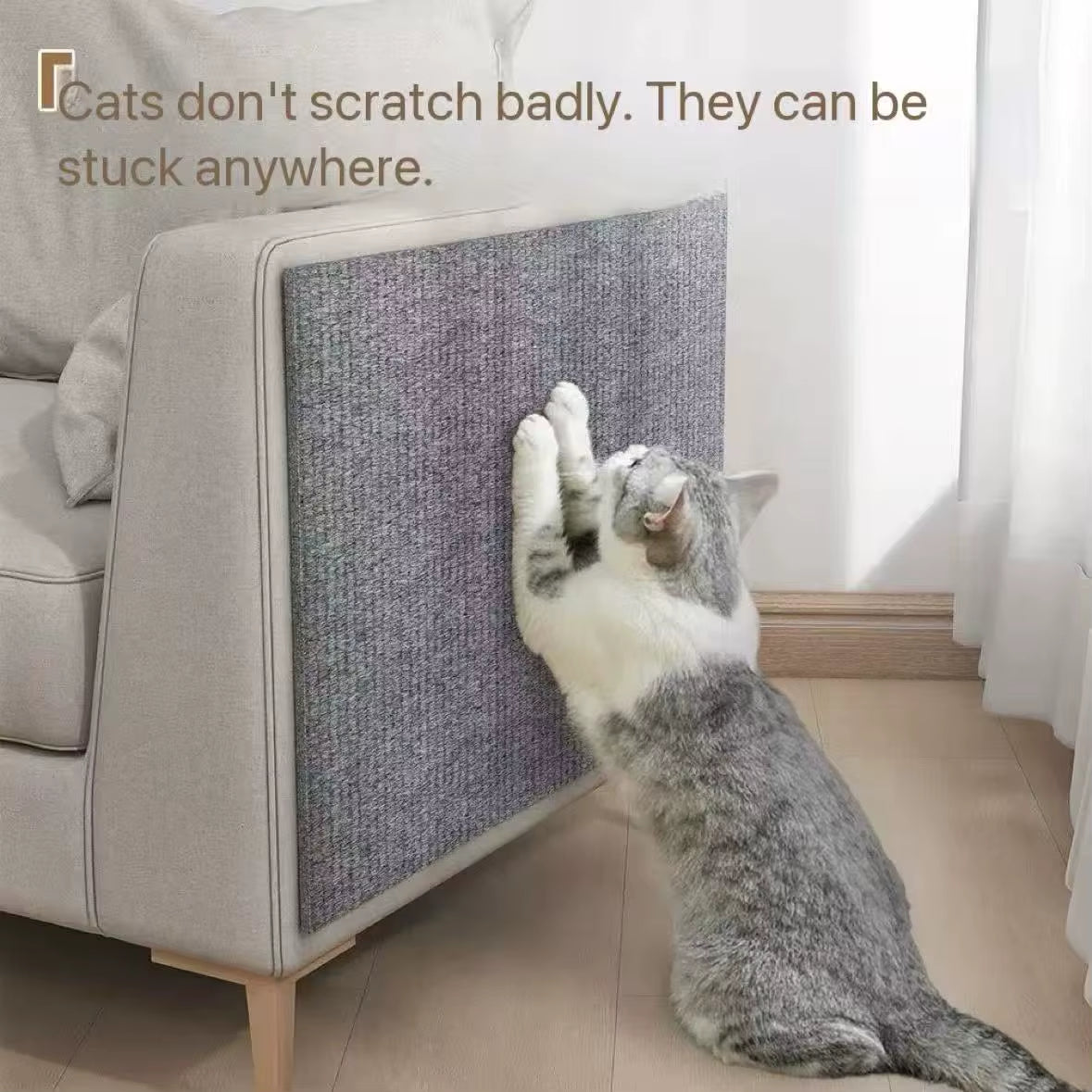 Self-Adhesive Cat Scratch Wall Sticker Godsend Furniture Protection for Sofa Wear-Resistant Cat Climbing Frame Pet Mats Pads